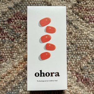 Ohora semi-cured gel nail strips--N tint scarlet--full set, NWT